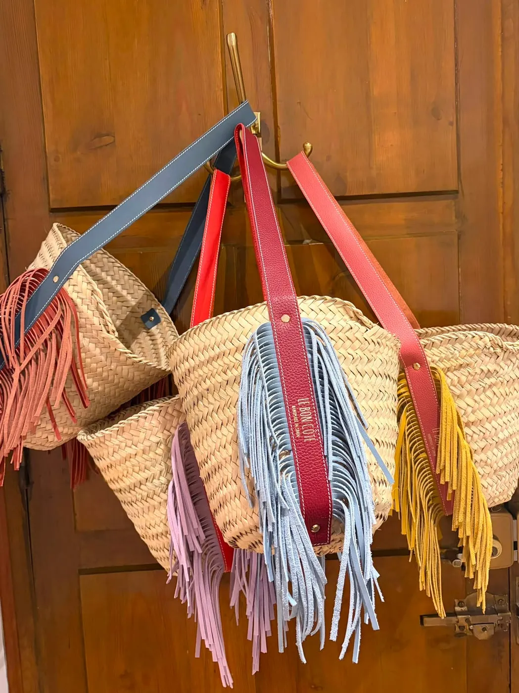 Cesta Apache en azul brumé y avellana
