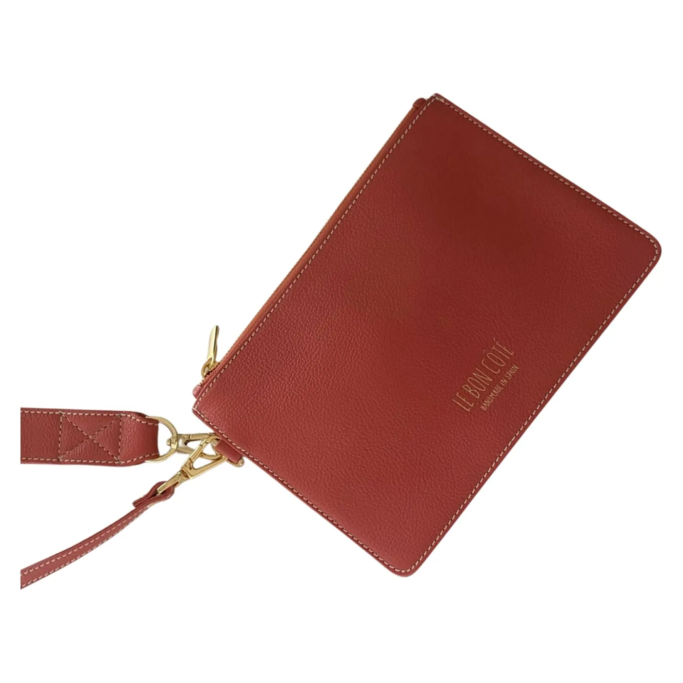 Cartera Domitila en rosa marsala